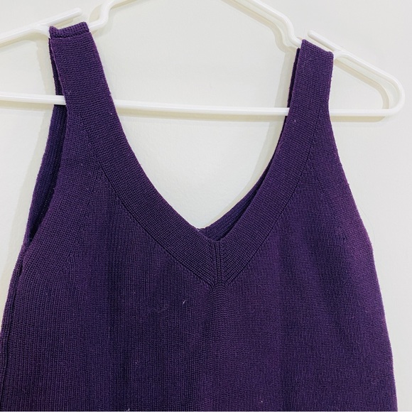 Frank and Oak | Cropped Purple Knit Tank - Picture 2 of 2